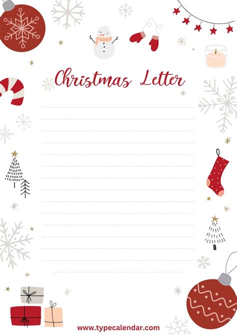 Free Printable Christmas Letter Templates [PDF] from .